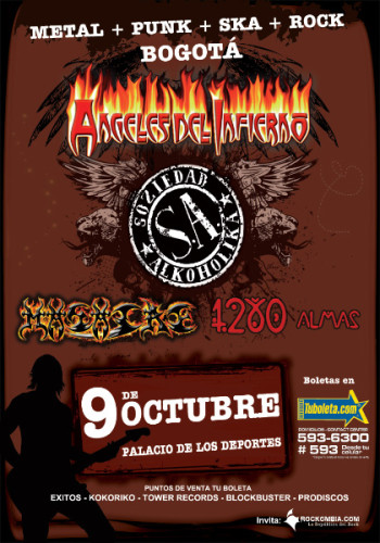 Angeles Del Infierno en Bogotá 2009